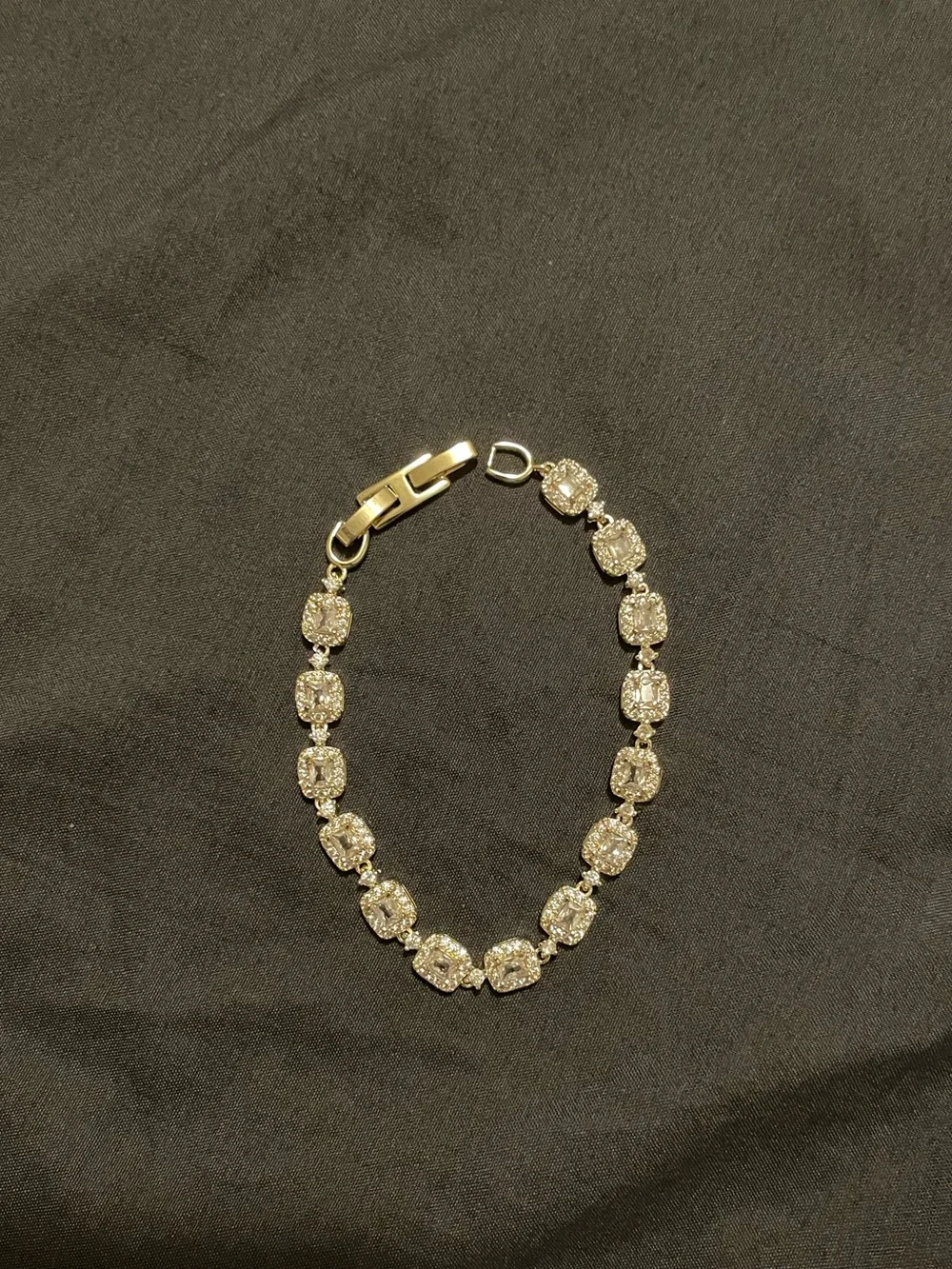 New - 14k gold plated stainless steel tennis bracelet
